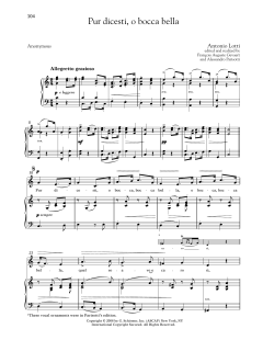 Pur Dicesti, O Bocca Bella von Antonio Lotti (Download) 