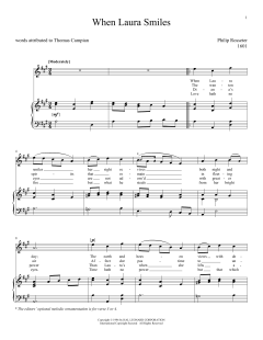 When Laura Smiles von Philip Rosseter (Download) 