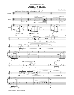 Ariel's Hail (for Soprano, Flute, and Piano) (Download) 