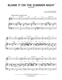 Blame It On The Summer Night von Stephen Schwartz (Download) 