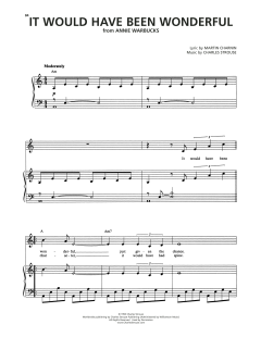 It Would Have Been Wonderful von Charles Strouse (Download) 