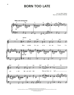 Born Too Late von Charles Strouse (Download) 