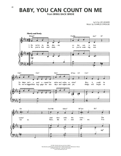 Baby, You Can Count On Me von Lee Adams (Download) 