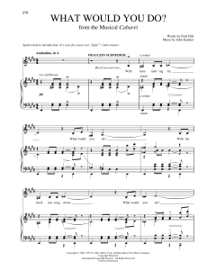 What Would You Do? von Fred Ebb (Download) 