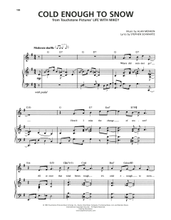 Cold Enough To Snow von Stephen Schwartz (Download) 