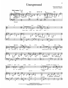 Unexpressed von John Bucchino (Download) 