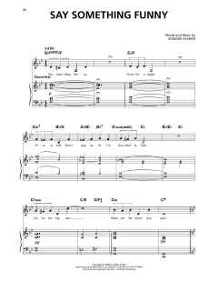 Say Something Funny von Edward Kleban (Download) 