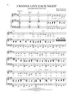 I Wanna Live Each Night von Jerry Herman (Download) 