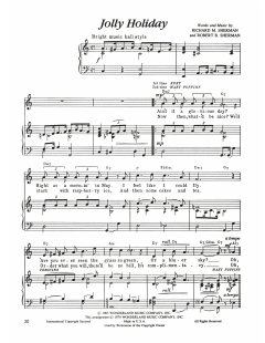 Jolly Holiday von Robert Bernard Sherman (Download) 