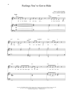 Feelings You've Got To Hide von Henry Krieger (Download) 