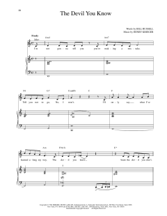 The Devil You Know von Henry Krieger (Download) 