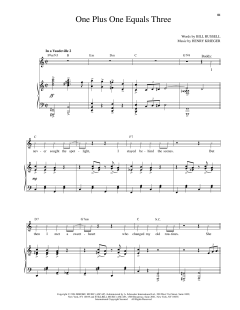 One Plus One Equals Three von Henry Krieger (Download) 