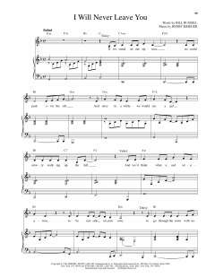 I Will Never Leave You von Henry Krieger (Download) 