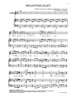 Mountain Duet von Benny Andersson (Download) 