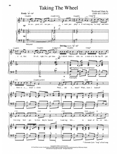 Taking The Wheel von John Bucchino (Download) 