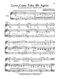 Love, Come Take Me Again von Meredith Willson (Download) 