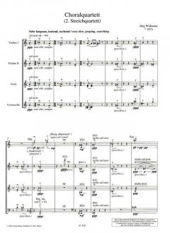 Choralquartett von Jörg Widmann 