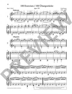 100 leichte Übungsstücke op. 139 von Carl Czerny 