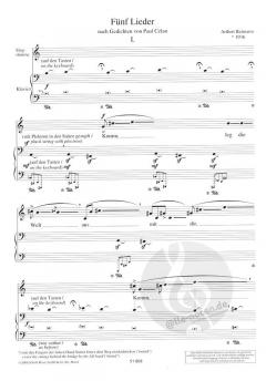 5 Lieder von Aribert Reimann 