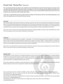 Genetic Code von Thomas Doss 