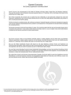 Gemini Concerto von Philip Sparke 