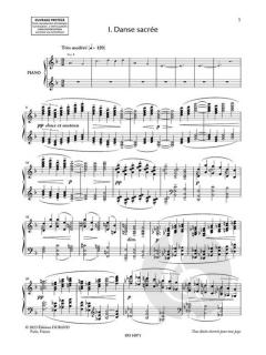 Danses-pour harpe avec accompagnement d'orchestre von Claude Debussy 