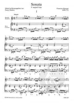 Sonata Nr. 5 F-Dur von Francesco Barsanti 