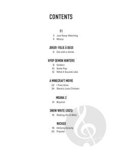 Songs from Kpop Demon Hunters, Minecraft, Wicked 