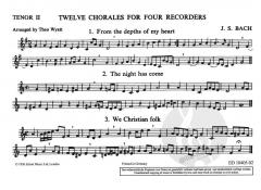 12 Choräle von Johann Sebastian Bach 