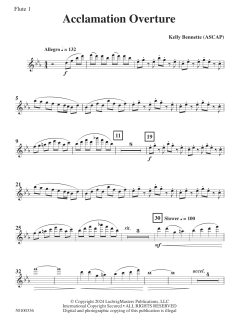 Acclamation Overture von Kelly Bennette (Download) 