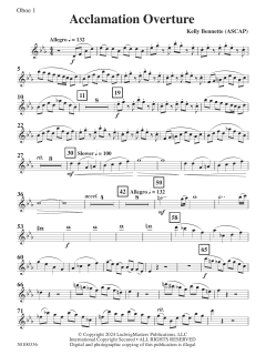Acclamation Overture von Kelly Bennette (Download) 