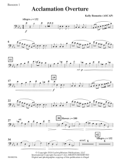 Acclamation Overture von Kelly Bennette (Download) 