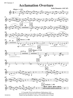 Acclamation Overture von Kelly Bennette (Download) 