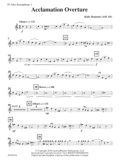 Acclamation Overture von Kelly Bennette (Download) 