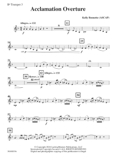 Acclamation Overture von Kelly Bennette (Download) 