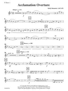 Acclamation Overture von Kelly Bennette (Download) 