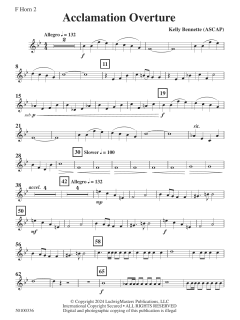 Acclamation Overture von Kelly Bennette (Download) 