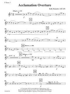Acclamation Overture von Kelly Bennette (Download) 