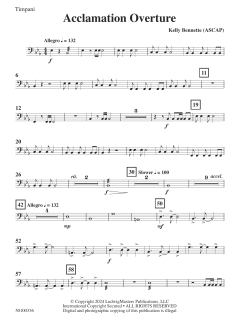 Acclamation Overture von Kelly Bennette (Download) 