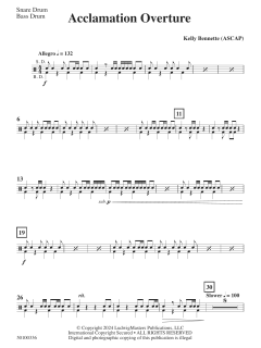 Acclamation Overture von Kelly Bennette (Download) 