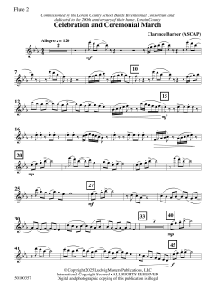 Celebration and Ceremonial March von Clarence E. Barber (Download) 