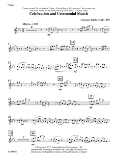 Celebration and Ceremonial March von Clarence E. Barber (Download) 