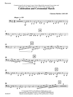 Celebration and Ceremonial March von Clarence E. Barber (Download) 