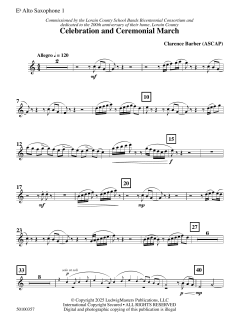 Celebration and Ceremonial March von Clarence E. Barber (Download) 