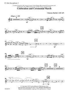 Celebration and Ceremonial March von Clarence E. Barber (Download) 