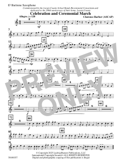 Celebration and Ceremonial March von Clarence E. Barber (Download) 