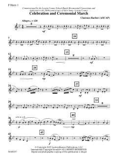Celebration and Ceremonial March von Clarence E. Barber (Download) 