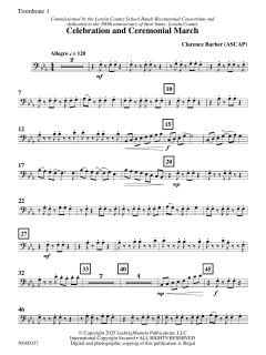 Celebration and Ceremonial March von Clarence E. Barber (Download) 