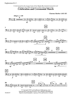Celebration and Ceremonial March von Clarence E. Barber (Download) 