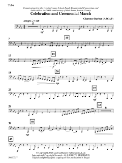 Celebration and Ceremonial March von Clarence E. Barber (Download) 